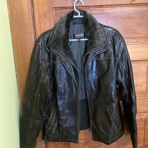 Men’s Danier leather bomber winter jacket (lined)